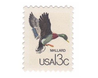 1978 Canadian Wildlife Series - 13c Mallard - Single US Vintage US Postage Stamp - Item No. 1757b