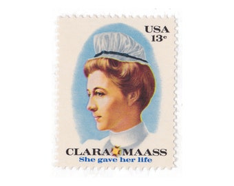 1976 13c Clara Maass - Single Unused US Vintage Postage Stamp - Scott No. 1699