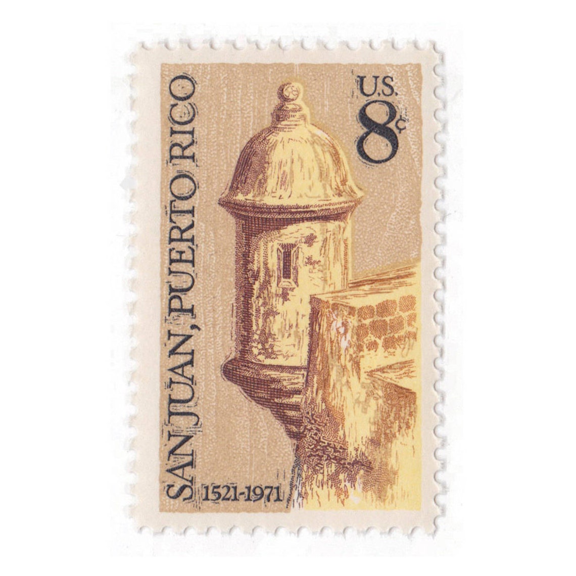 1971 8c San Juan Puerto Rico Sello postal vintage no Etsy