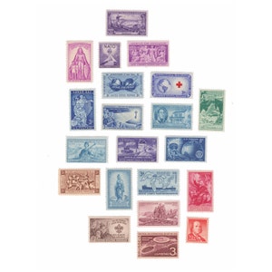 Curate Your Own Set of Stamps 10 Stamps of Your Choice Please Read Item Details for Instructions Vintage Unused Postage Stamps image 4