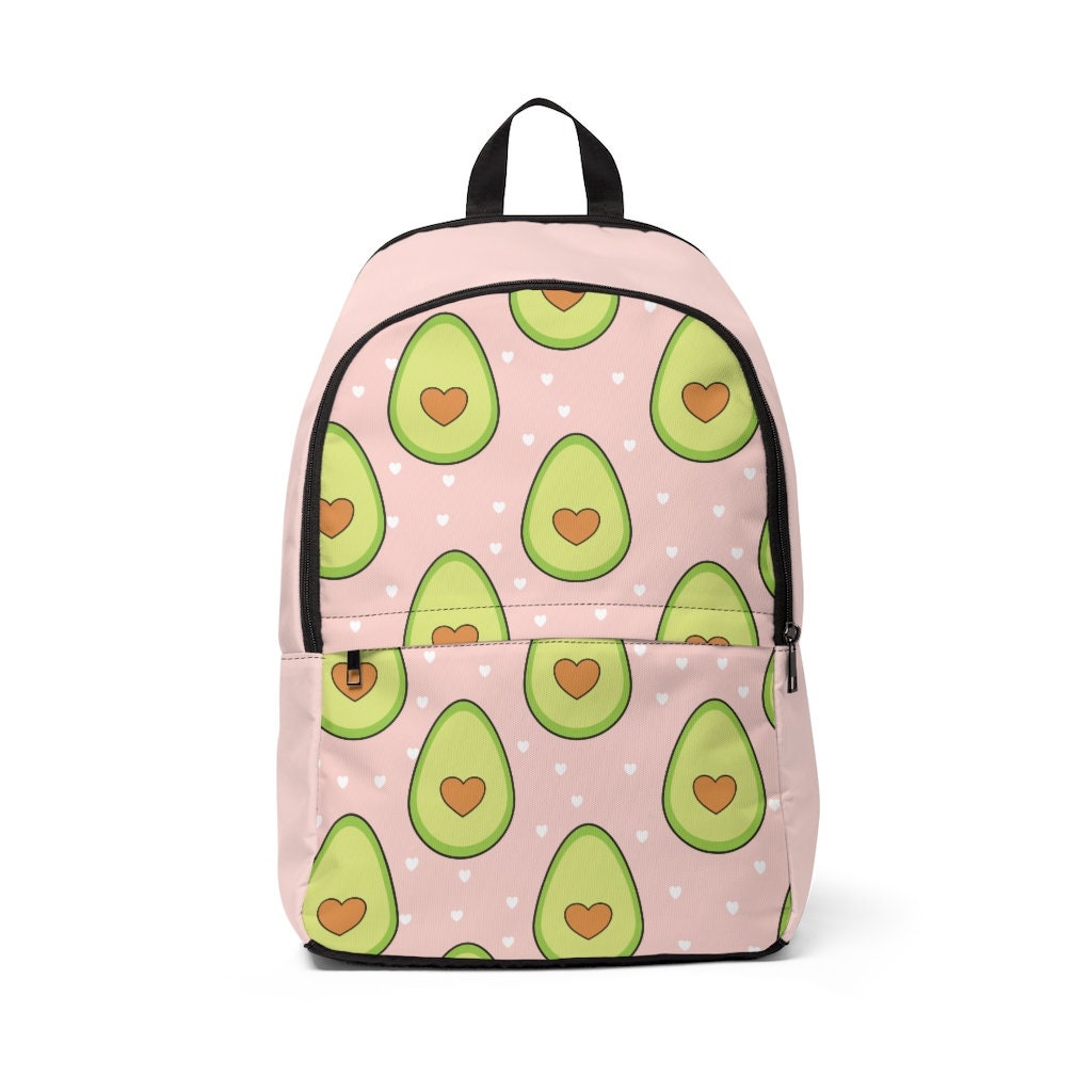 Avocado Love Fabric Backpack | Etsy