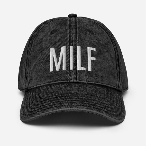 MILF Vintage Cotton Twill Cap - Available in 6 Colors!