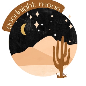 Goodnight Moon Digital Download - instant download svg, png, jpg