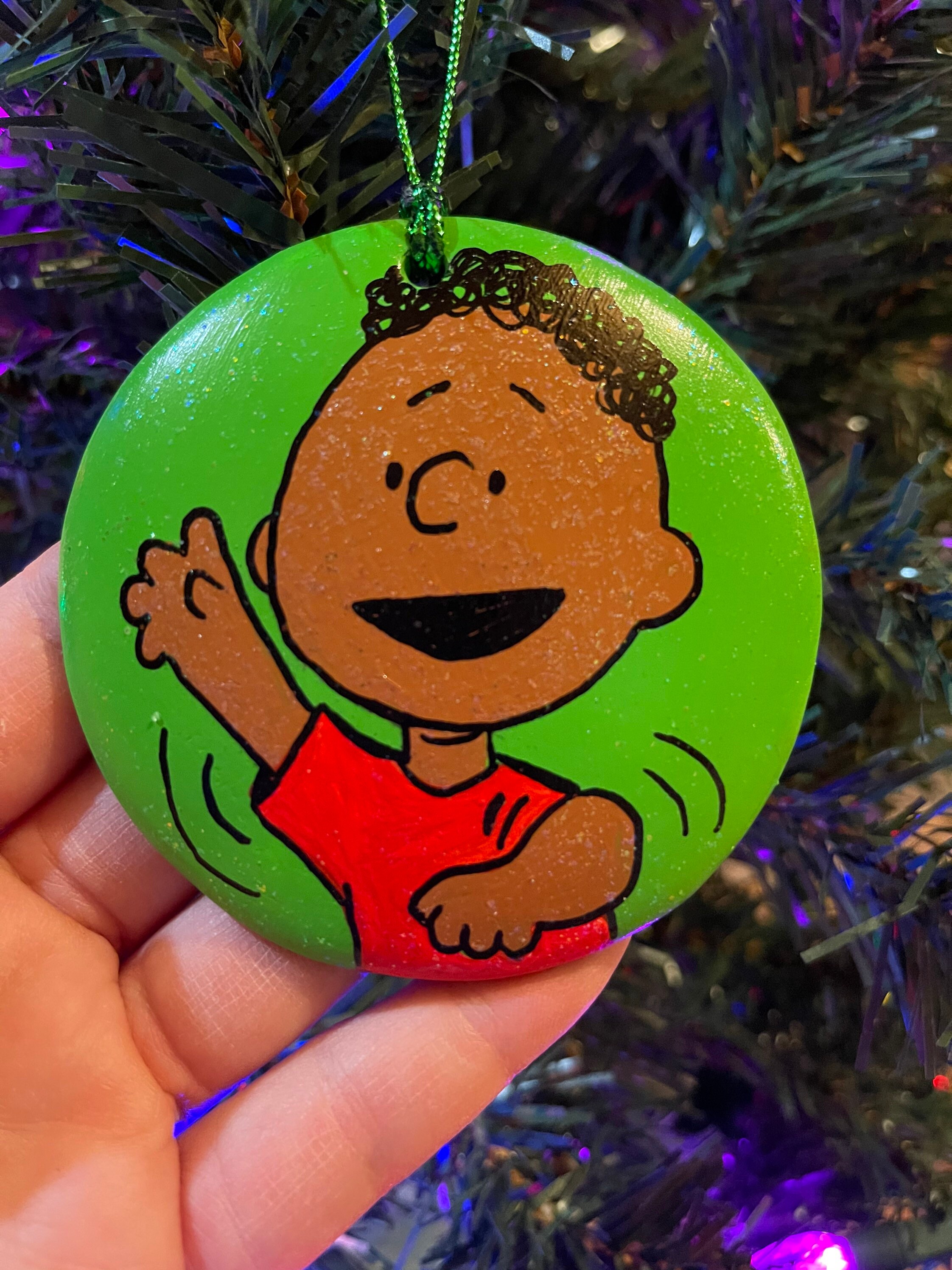 Franklin Charlie Brown Christmas Ornament Peanuts Snoopy Etsy