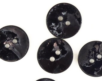 20x Blossom Print Pearl Button 24 lignes//15mm White Sewing Craft Tool