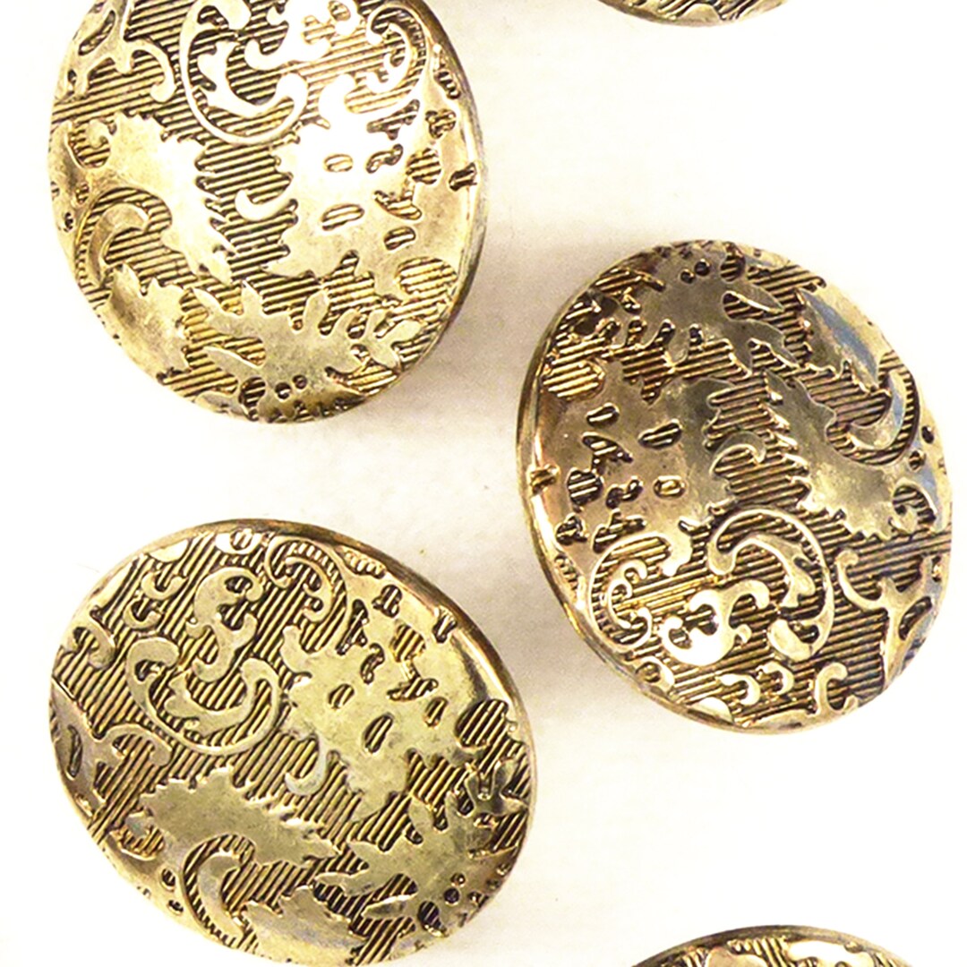 Gold Relief Design Button (18 Mm) - Etsy