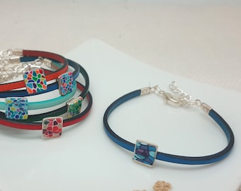 Handmade tiny bracelet made of polymer clay | gorgeous bijoux made of fimo | casual and elegant occasions | nickel-free | gift for her