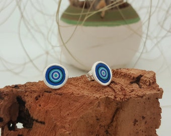 Handmade stud Earrings | made of polymer clay | gorgeous bijoux made of fimo | For both casual and elegant occasions