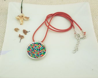 Handmade necklaces | made of polymer clay | catalan style | A great jewel to wear in both casual and elegant occasions