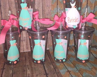 16oz Personalized Wedding Tumbler | Etsy