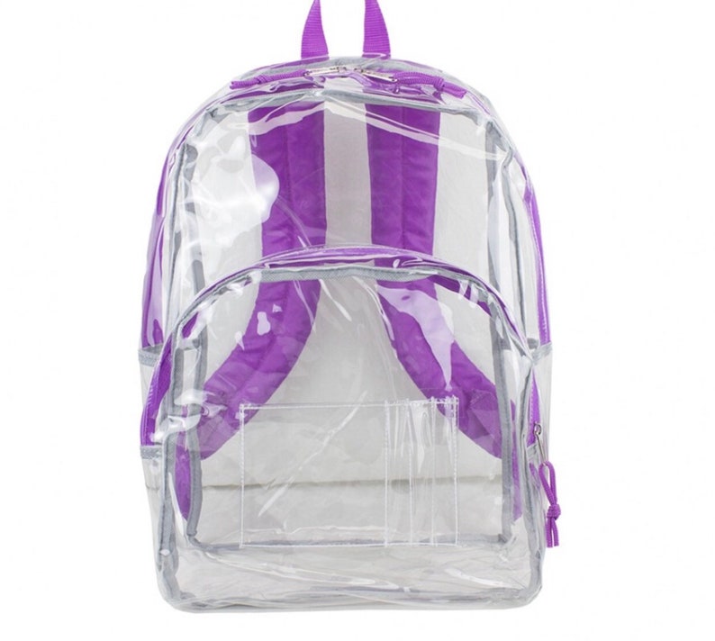 Unicorn backpack Personalized Clear Backpacks-Unicorn design | Etsy