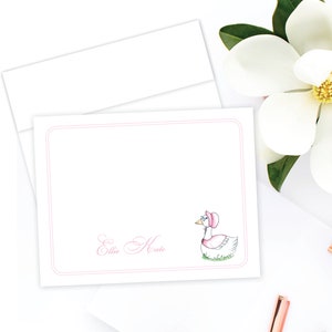 Mother Goose Notescards - France Papeterie pour enfants (fr) Carte de remerciement de fille Carte personnalisée et enveloppe Comptine de pépinière (en anglais seulement) Cartes numériques ou imprimées