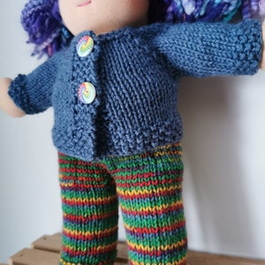 Waldorf doll wool pants, 15&quot;-18&quot; doll pants, Bamboletta pants leggings