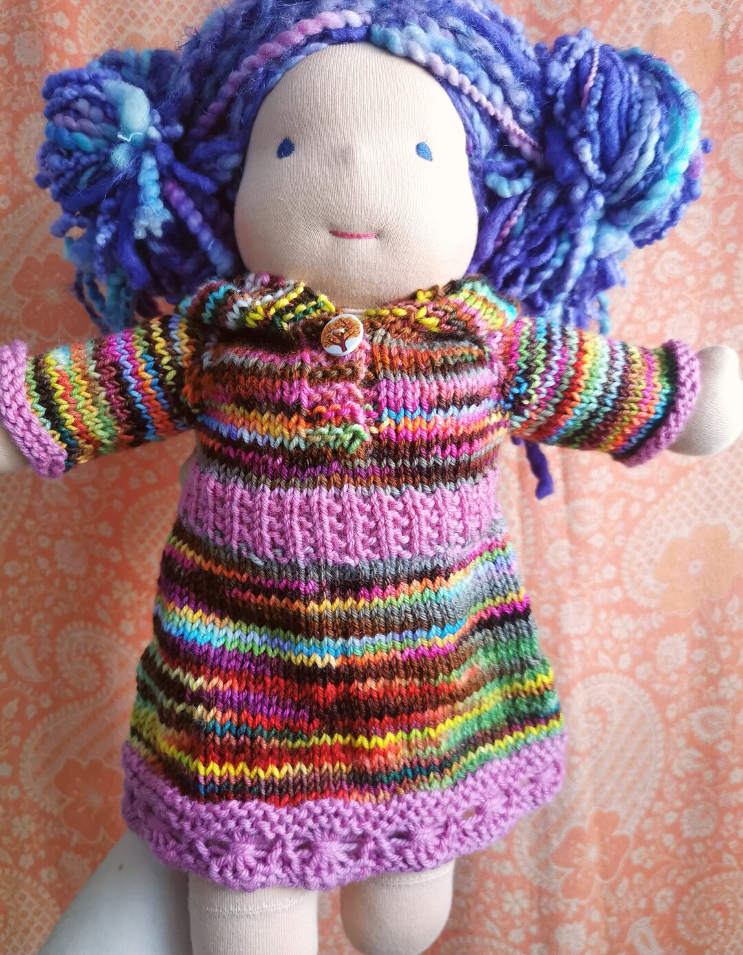 Waldorf Doll Clothes // Waldorf Doll Sweater Dress // Bamboletta Dress