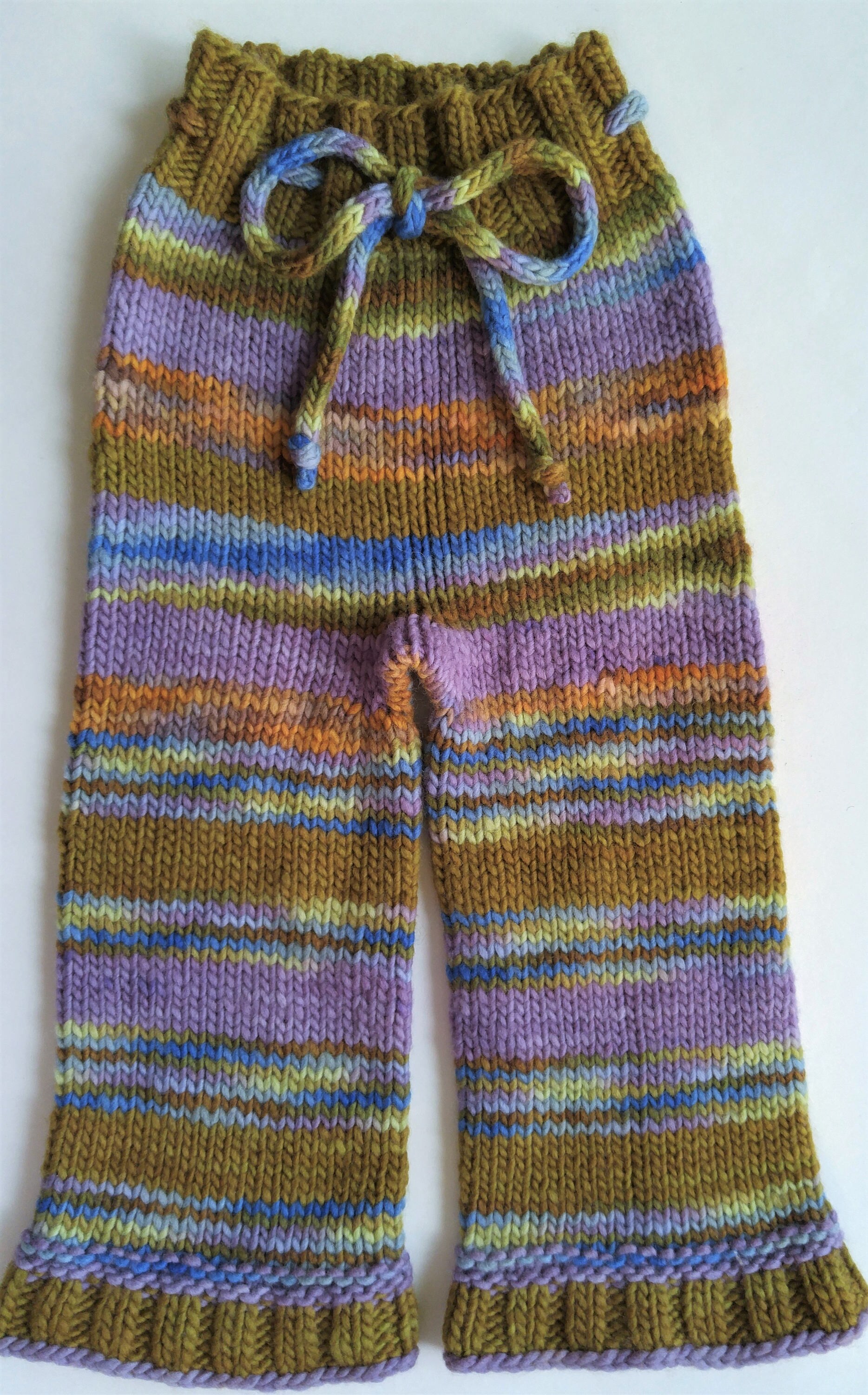Hand Knitted  Wool Longies, Wool Diaper Cover, Wool Baby Pants, Girly Pants, Girly Longies, Girl Clothing, Hand Knitted Pants, 6-12 months