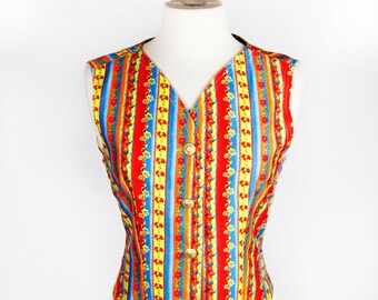 Gianni Versace Early 90s Print Vest Size M