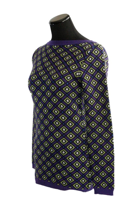 VERSUS by GIANNI VERSACE Geometric Print Sweater - image 4