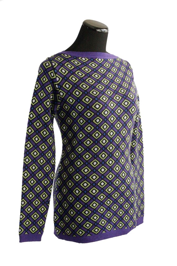 VERSUS by GIANNI VERSACE Geometric Print Sweater - image 3