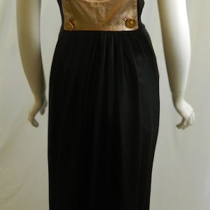 Vintage Versace Gown with Gold Leather Shorts Circa 1991