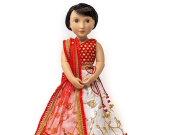 Indian Dress (lehenga) to fit 16” Doll
