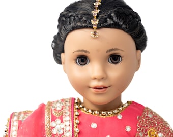 Puppe Maang Tikka/Haarschmuck für 18&quot;und 14&quot; Dolls