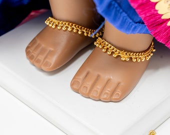 18" Doll Gold Anklets/Payal