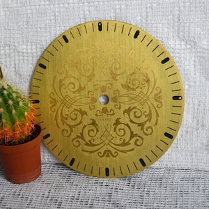 Gold Uhr Zifferblatt 6,5 &quot;&quot;große Uhr Yantar 6,5&quot; , Art-Deco-Zinn Uhrteile, Steampunk Zubehör Wohnkultur.&quot;