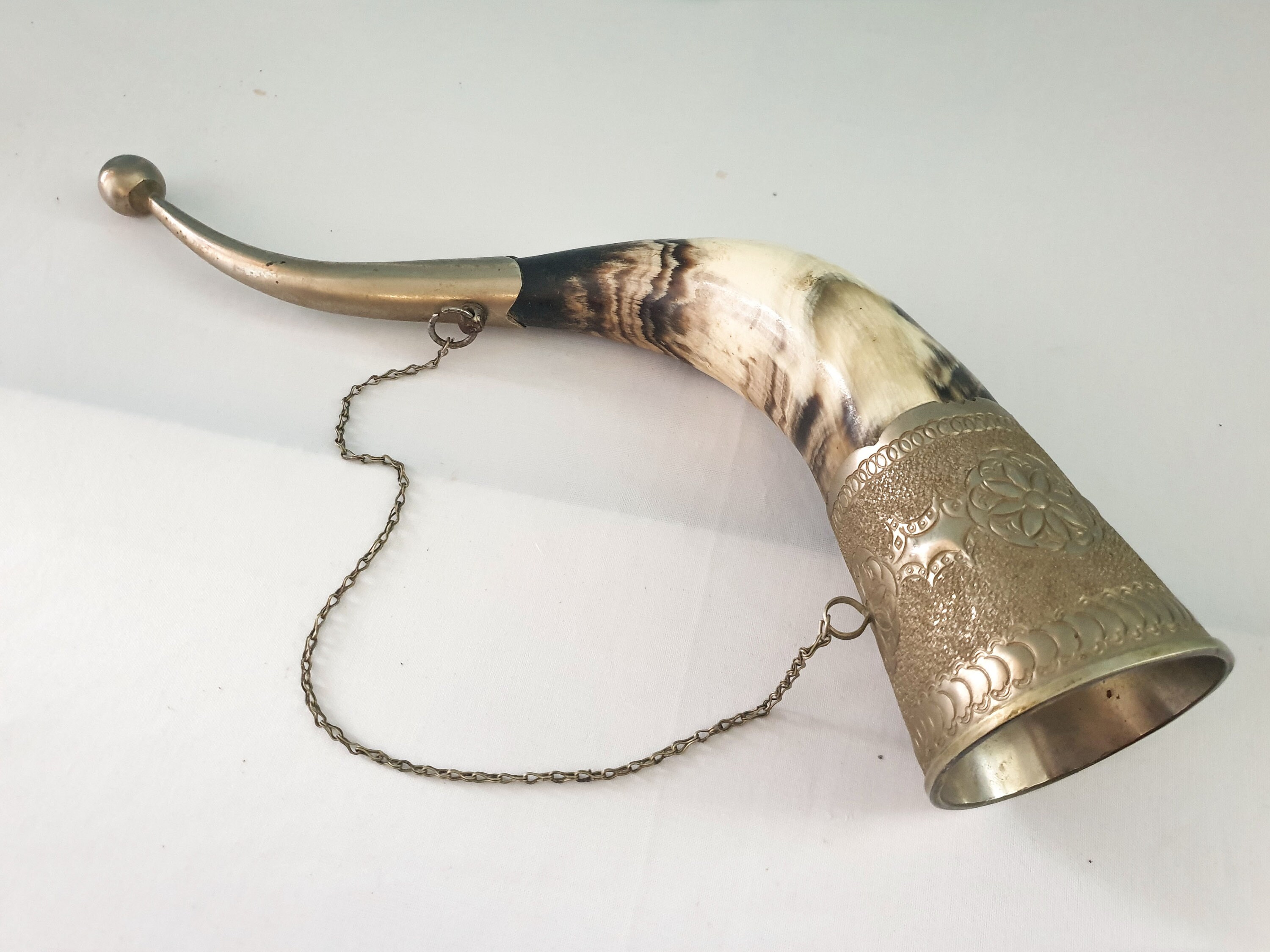 Vintage scandinavian large drinking mead horn chicago bulls Etsy