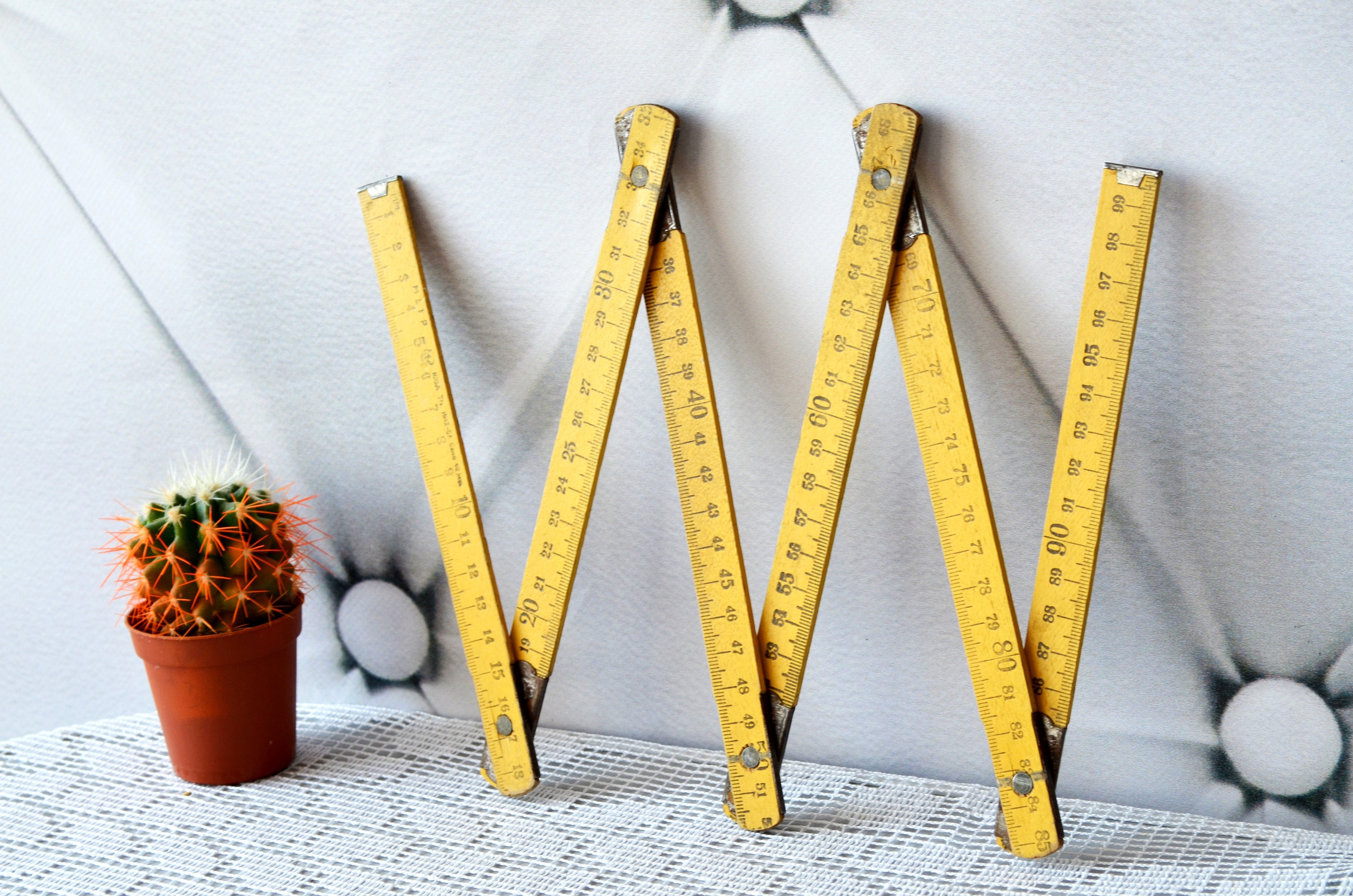 Vintage wooden folding rule vintage tool wood folding rule Etsy