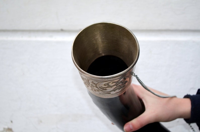 Big Celtic Viking drinking mead horn cup norse scandinavian Etsy