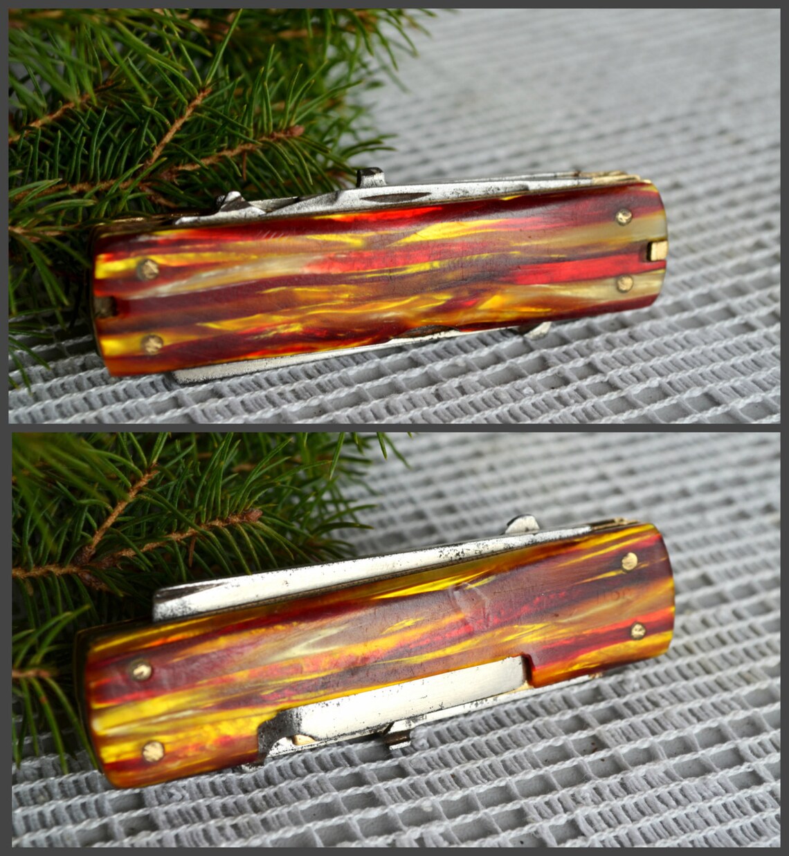 Vintage Multi Tool Folding Pocket Knife With Scissors Etsy