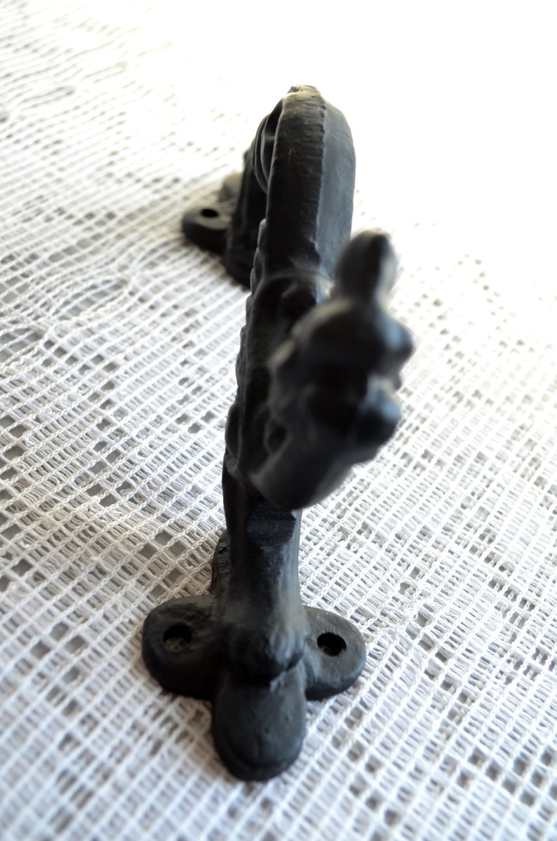 Antique dog door handles Animal Shape handles drawer pull Etsy