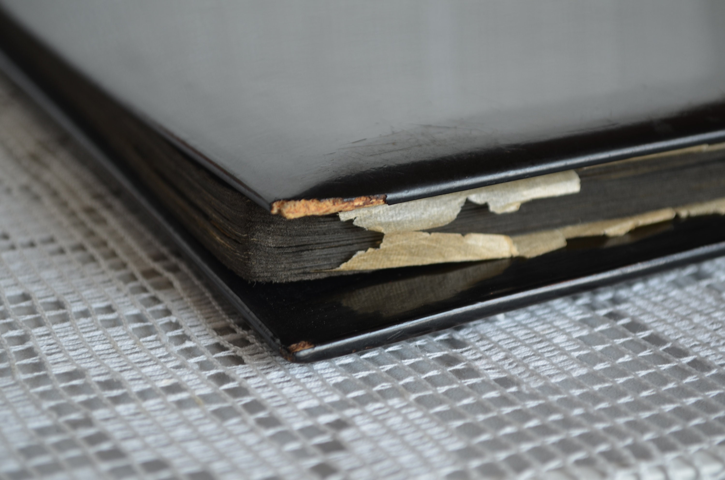 Vintage photo album Japanese black hardcover with inlaid Etsy