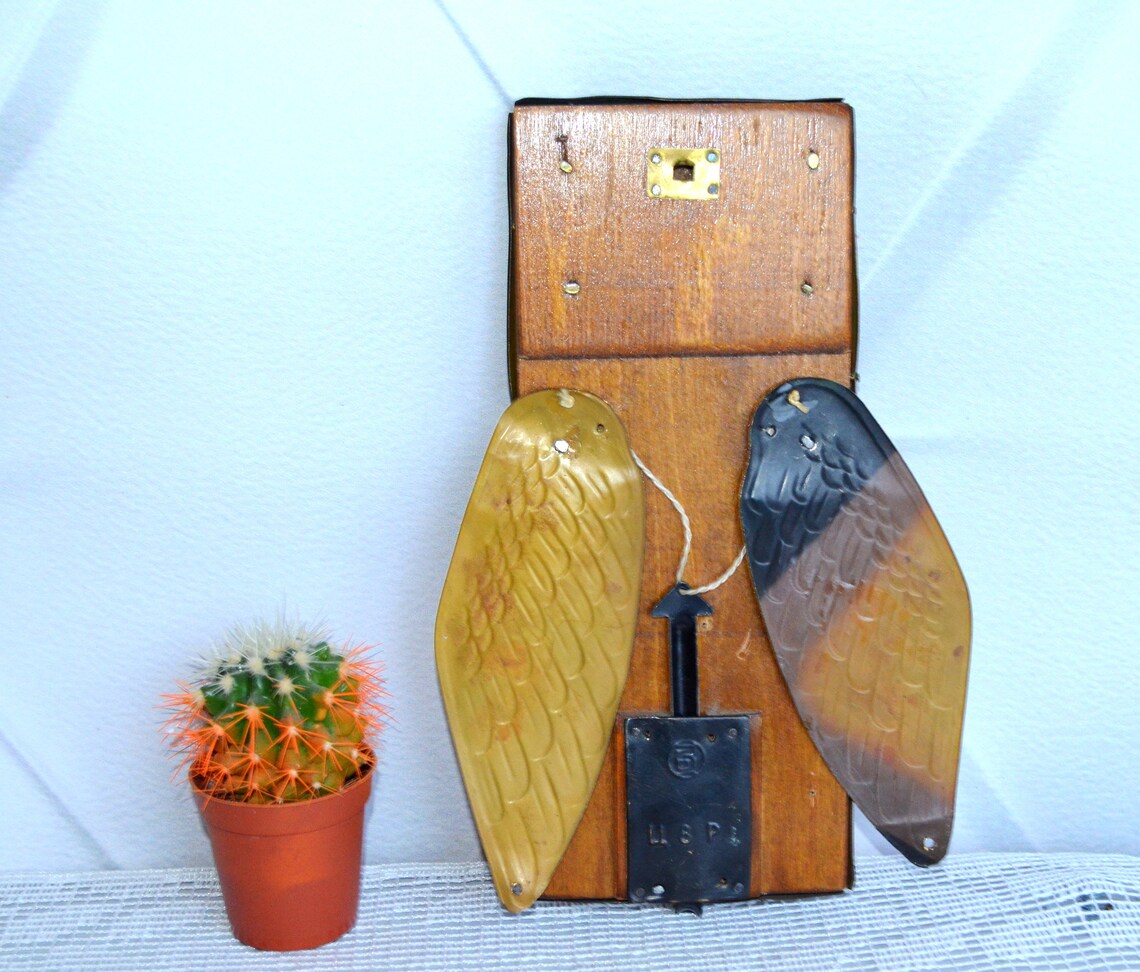 Vintage OWL hook rack wall decor MOVING WINGS key wall hook Etsy