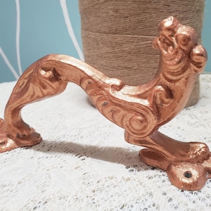 Klamka do drzwi w stylu vintage gotyckiego zwierzęcia, 8,5 cala, ozdobna, antyczna metalowa rączka, wiktoriański styl bramy wjazdowej i zewnętrznej