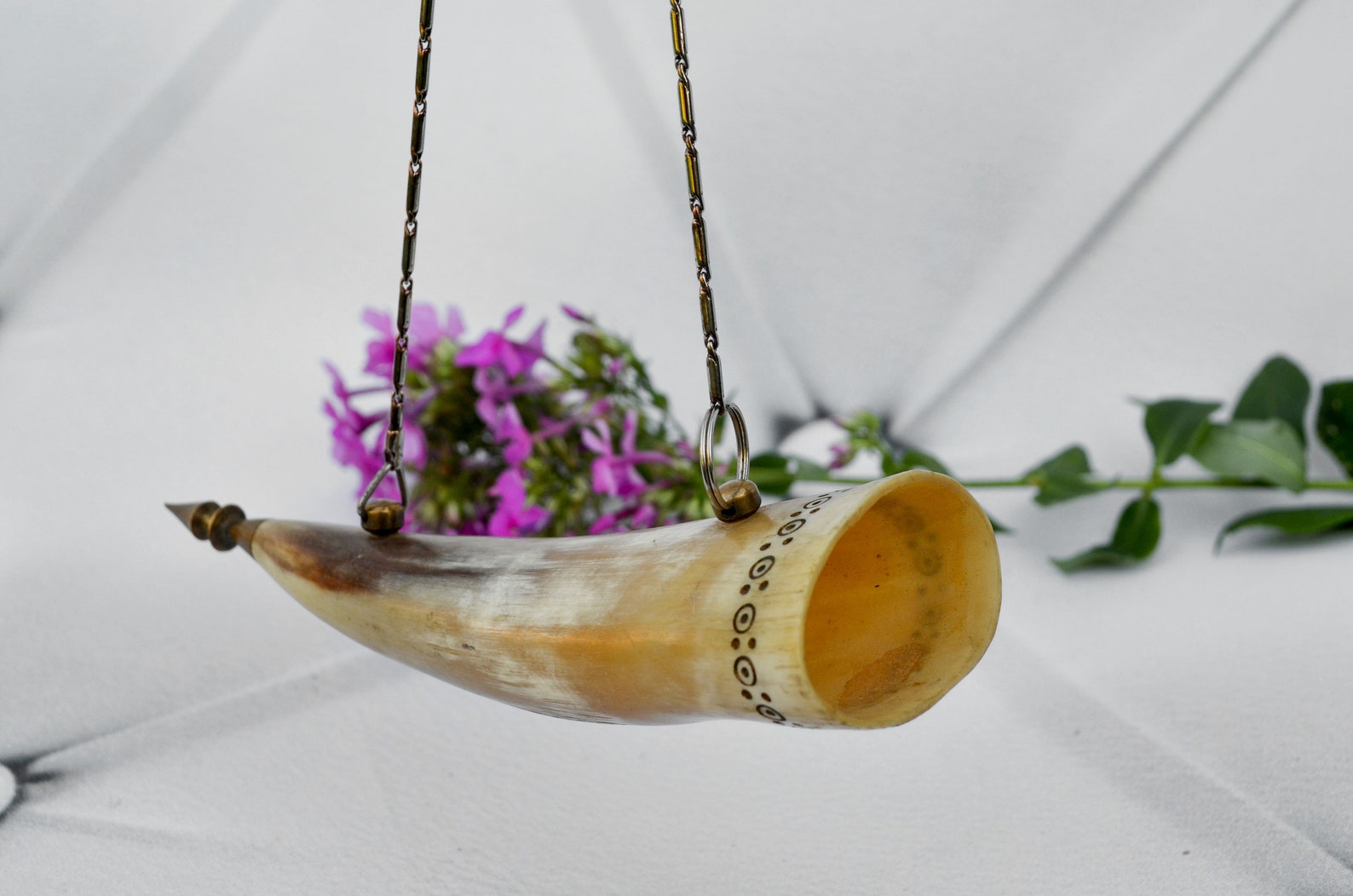 Vintage viking drinking mead horn cup Celtic norse Etsy