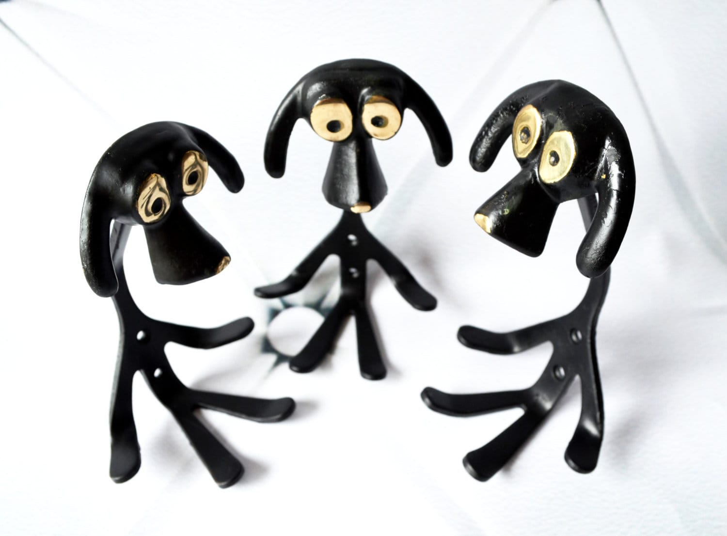 Vintage Dog Leash Hanger Metal Coat Hook Rack Walter Bosse Etsy