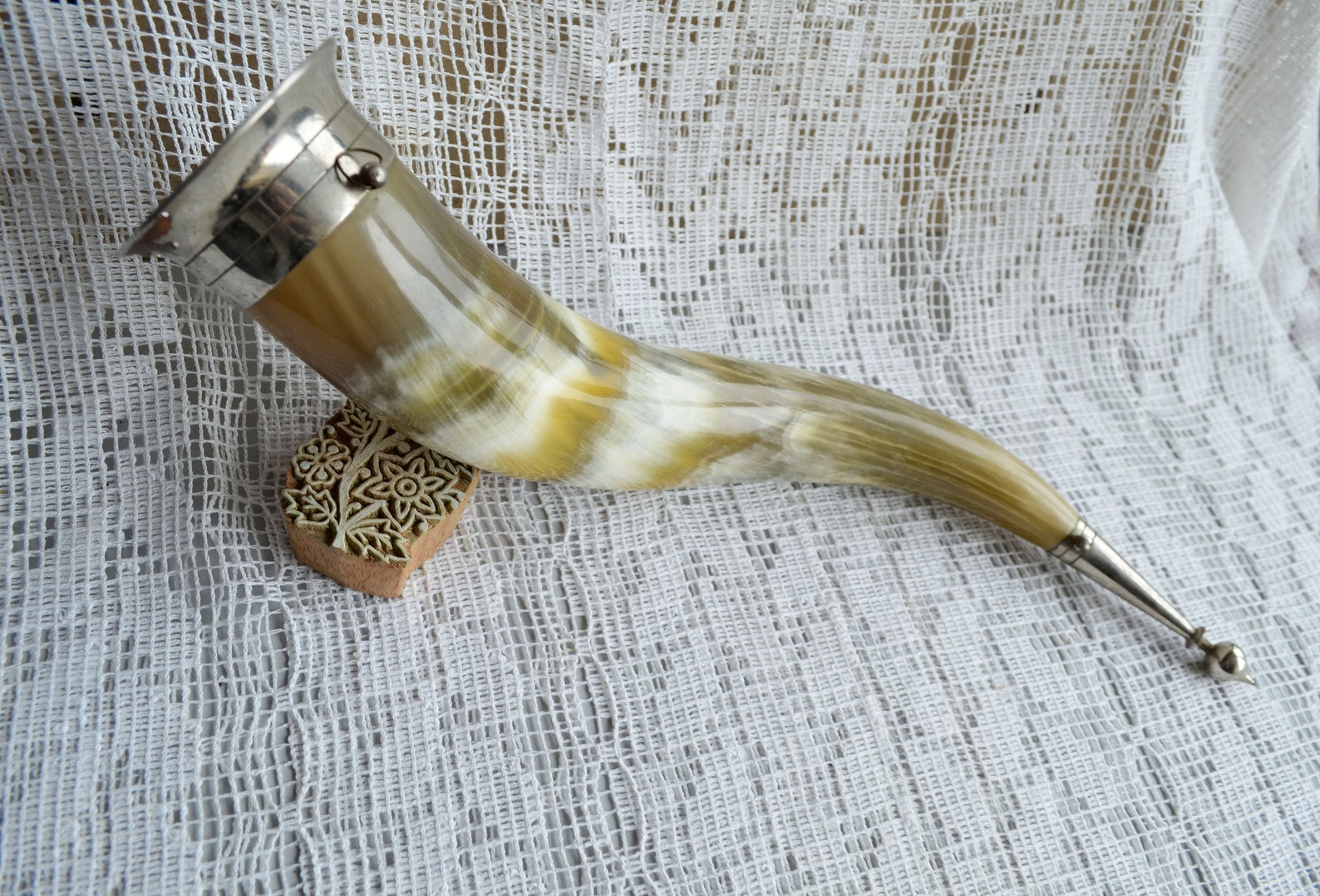 Gift for men vintage mead horn Viking drinking horn tankard Etsy