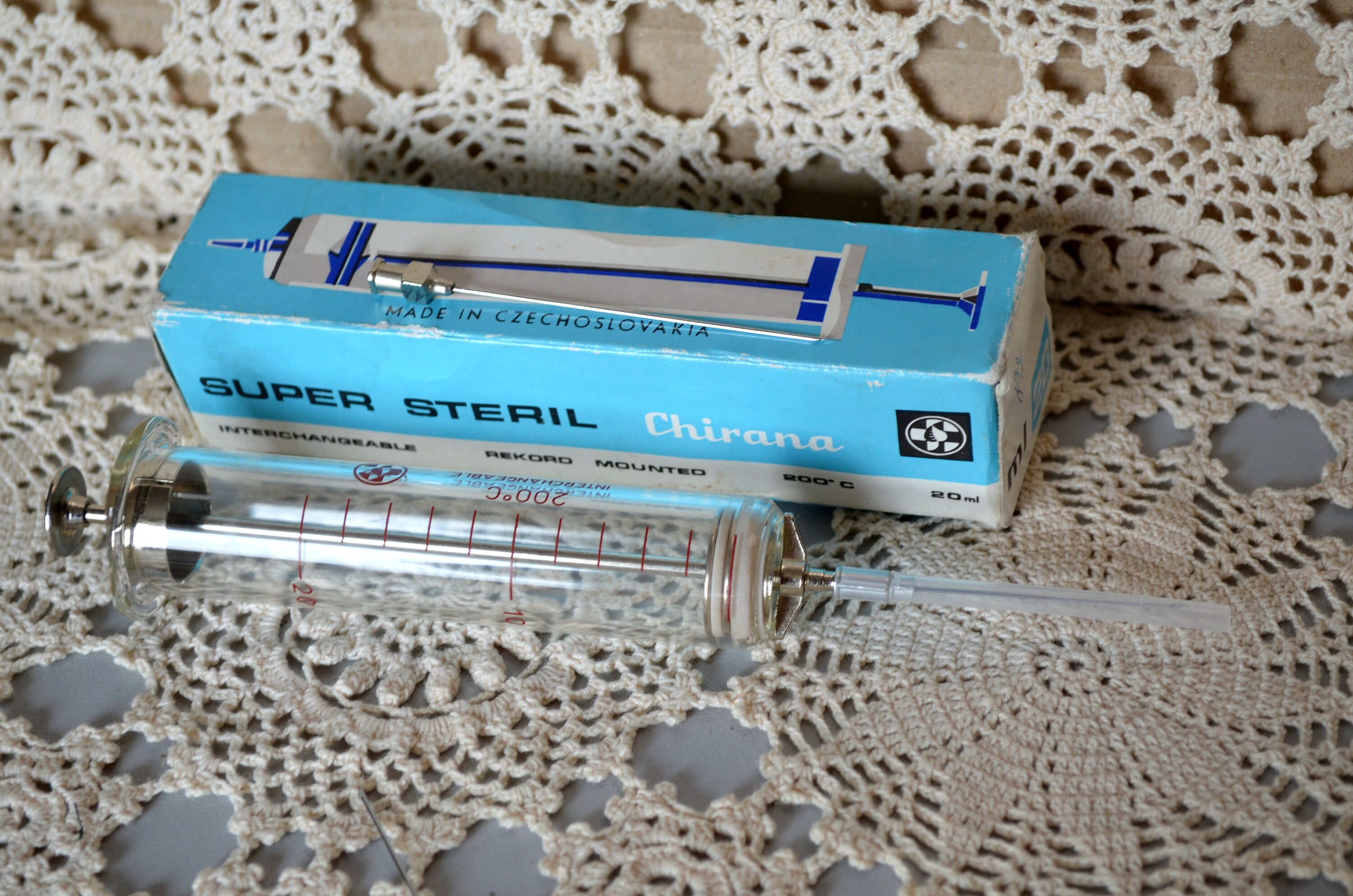 Vintage Medical Glass Syringe 10 ml 20 ml reusable hypodermic Etsy