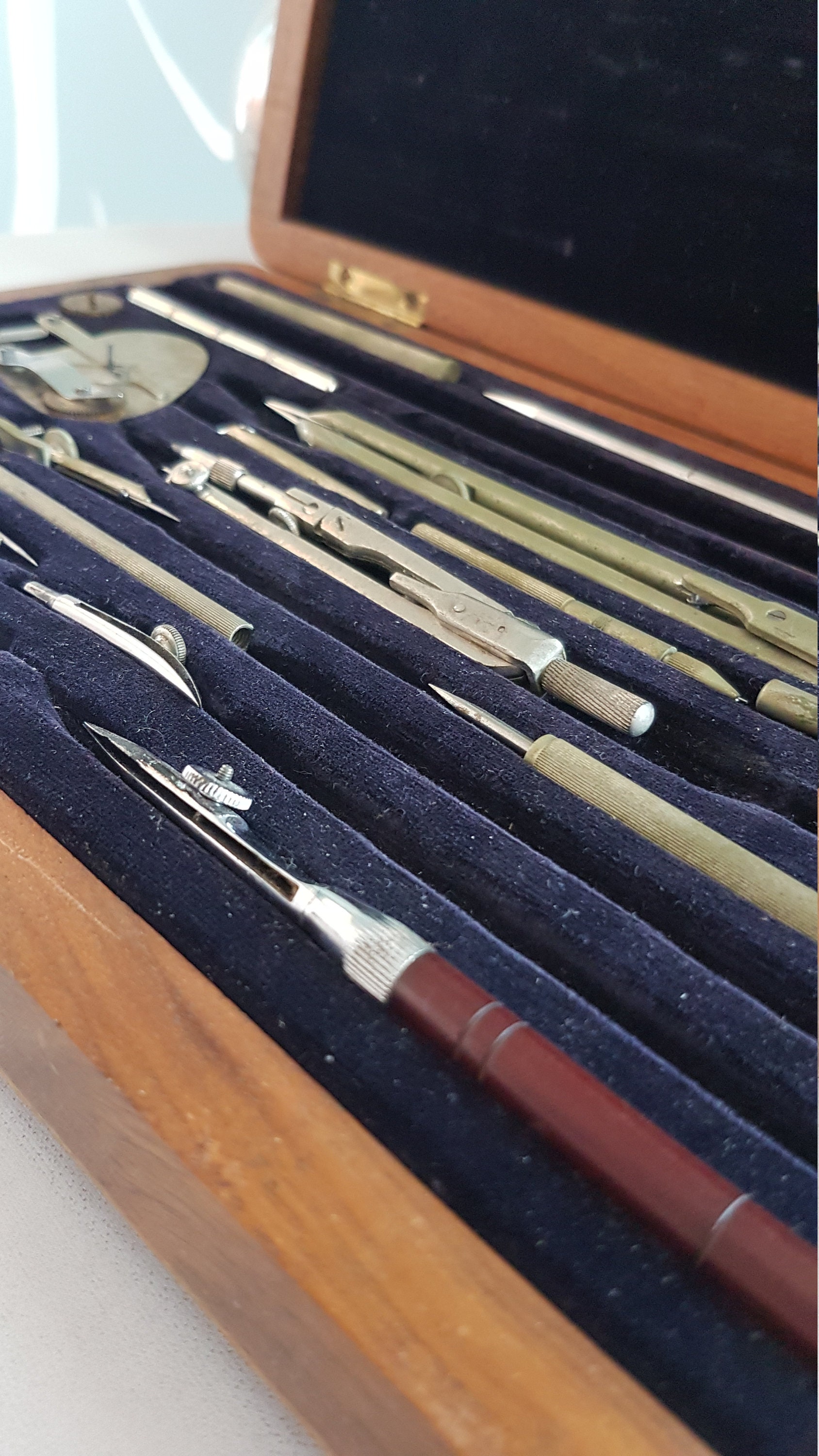 Vintage German drafting tools set instruments EO Richter & Co Etsy