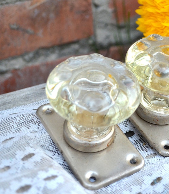Vintage Glass Door Knobs Door Handles Drawer Knobs Glass Door Handle Cabinet Knobs Antique Door Knobs Door Hardware Dresser Drawer Pulls