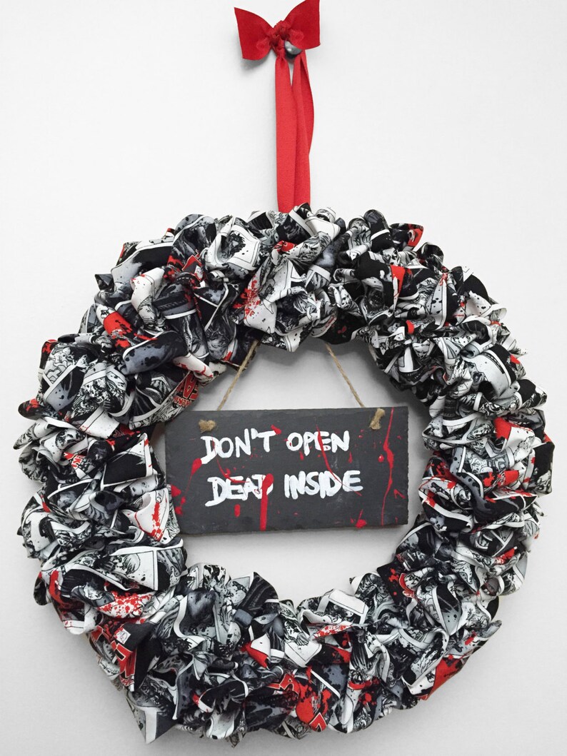 Walking Dead Fabric Wreath image 1