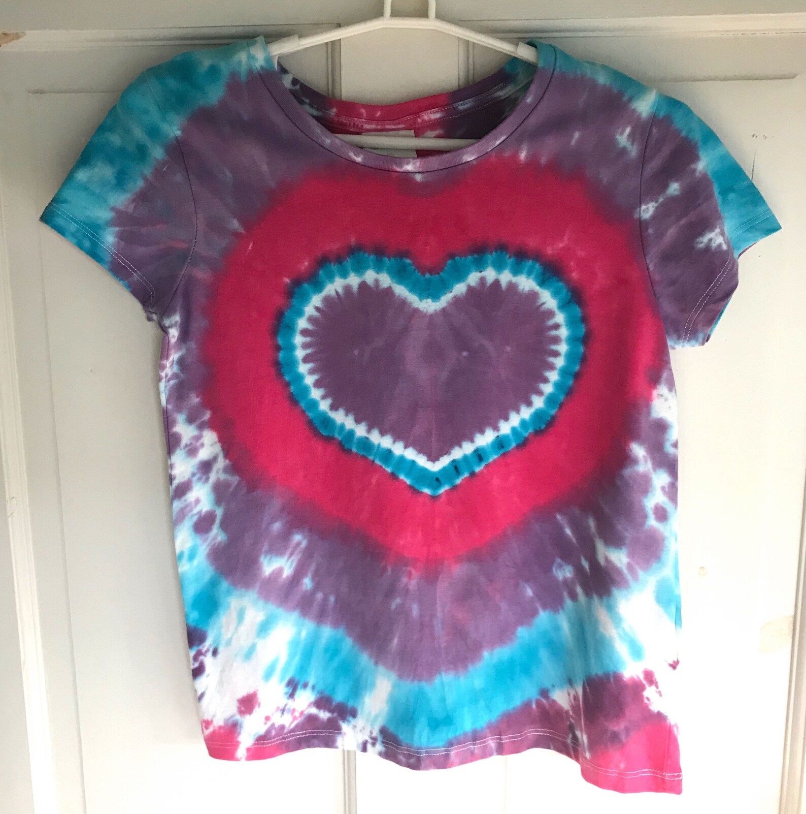 Purple Love Heart T-Shirt | Etsy