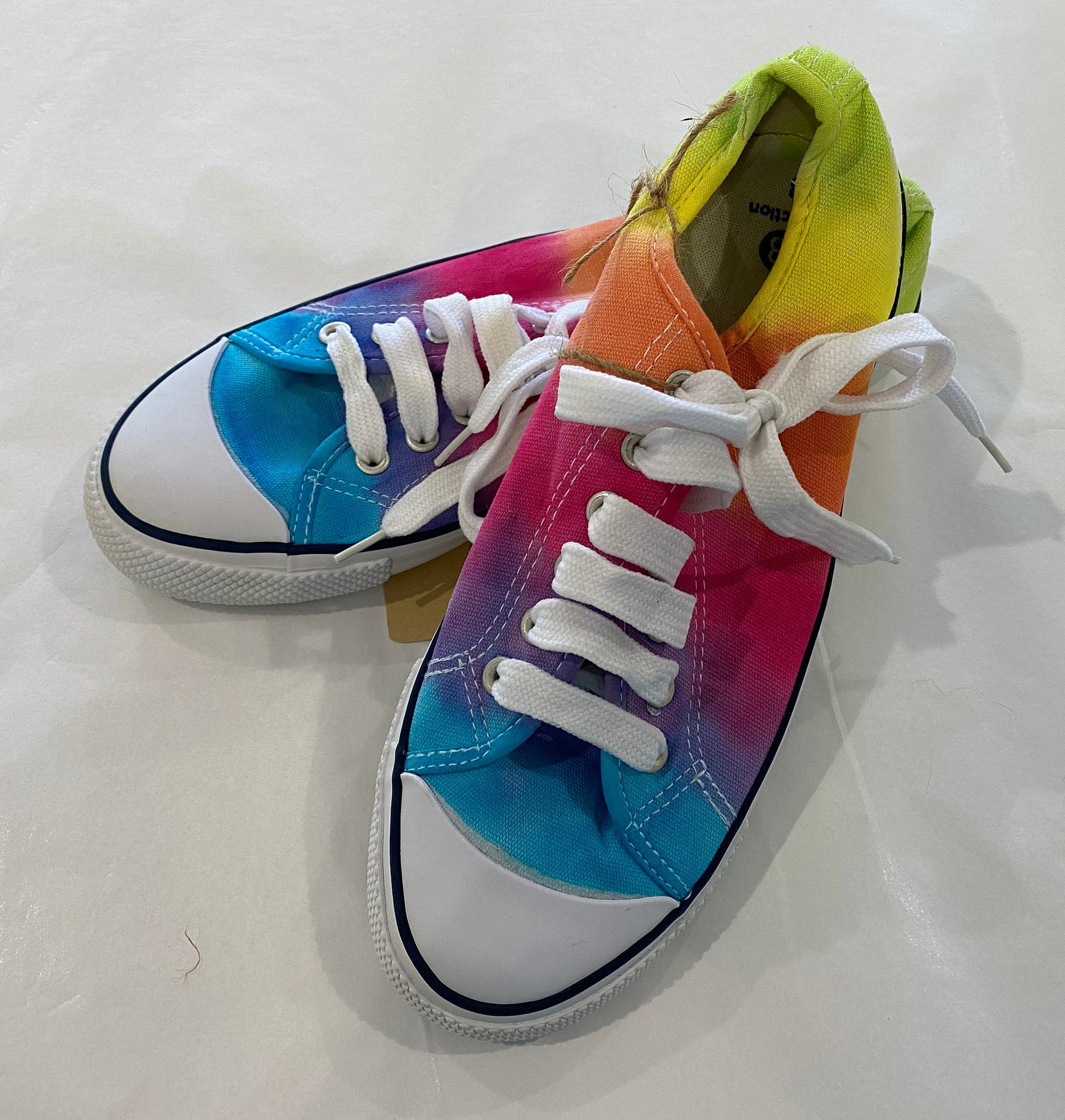 Walking on Sunshine Hand Painted Tie Dye Sneakers / Shoes / Women’s ...