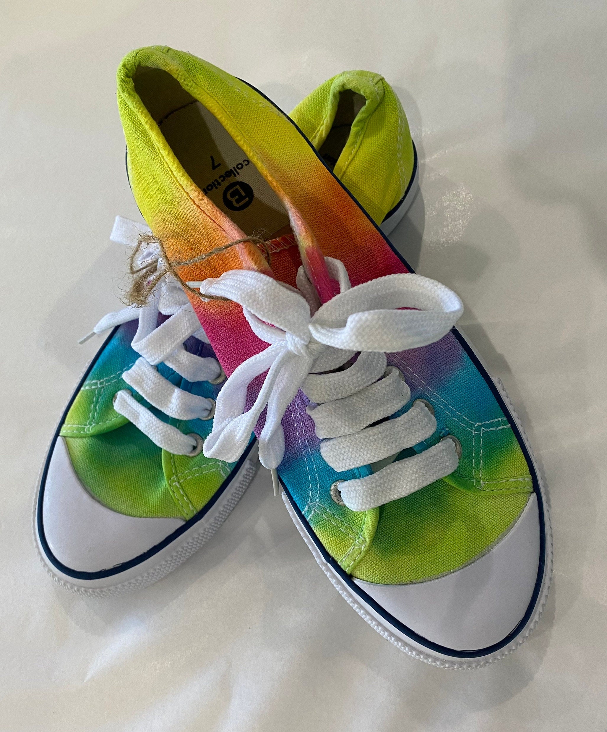 Walking on Sunshine Hand Painted Tie Dye Sneakers / Shoes / Women’s ...