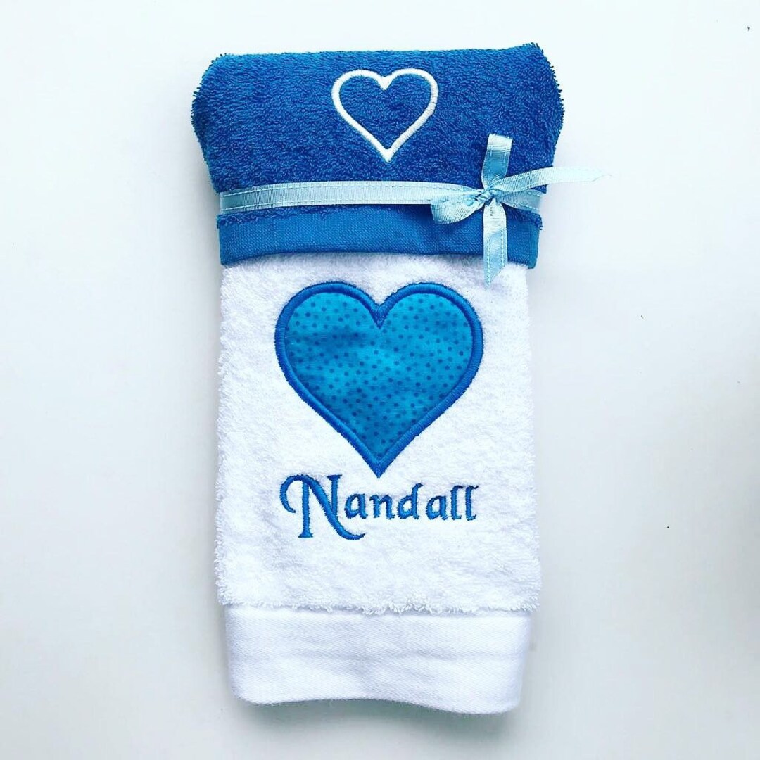 Custom Embroidered Hand Towel Set Etsy Australia