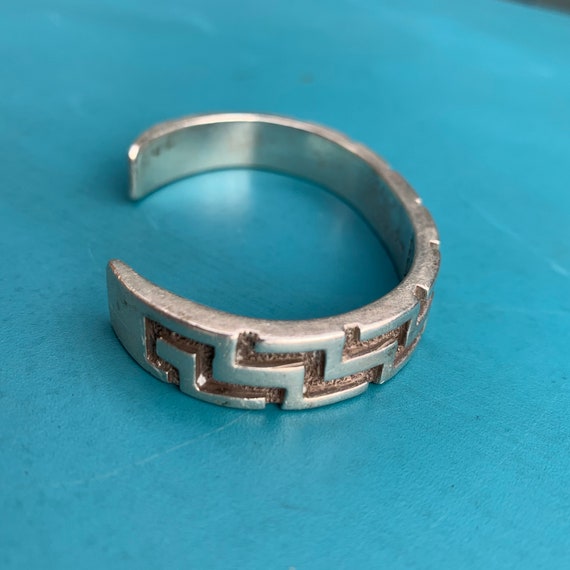 Vintage 80s native silver First Nations southwest… - image 7