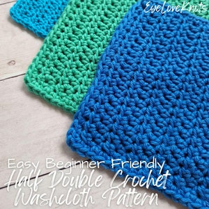 Washcloth Crochet Pattern, Dishcloth Crochet Pattern, Haylee Washcloth Crochet Pattern, Kitchen Crochet Pattern, Bathroom Crochet Pattern