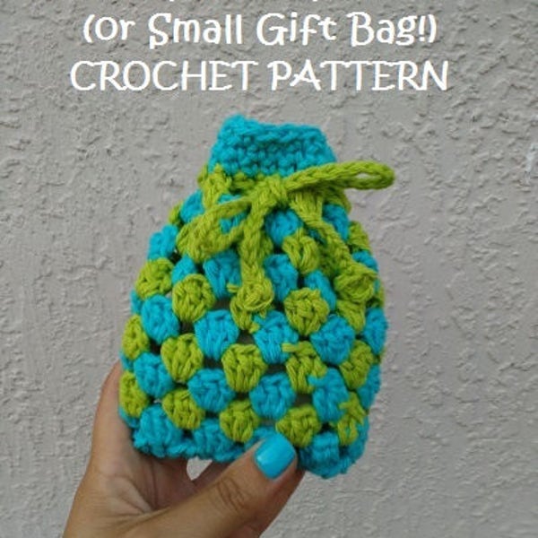 CROCHET PATTERN - Granny Square Soap Cozy, Soap Cozy Crochet Pattern, Small Gift Bag Crochet Pattern, Easy Crochet, Permission to Sell Items