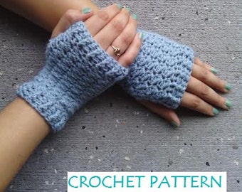 CROCHET PATTERN - Women's Size Sweet Delight Fingerless Gloves - Slanted Shell Fingerless Gloves - Permission to Sell Finished Products